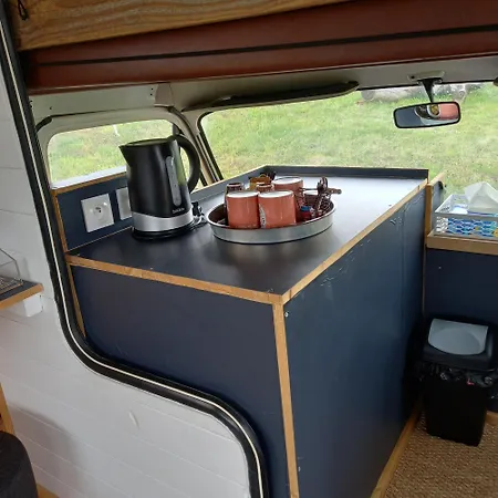 Camping Car Vintage Saint-Barthelemy-le-Plain Buitenkant foto