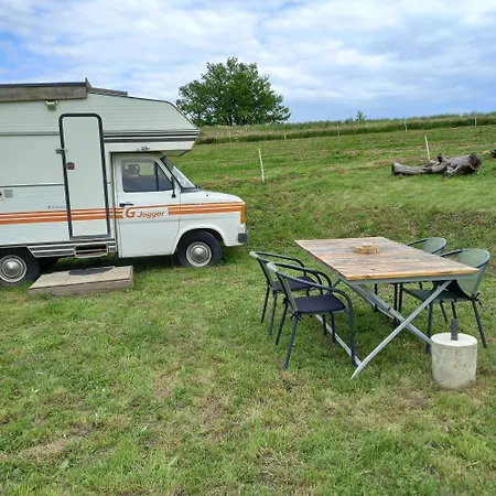 Camping Car Vintage Saint-Barthelemy-le-Plain Buitenkant foto
